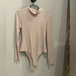 Altar’d State high neck tan bodysuit